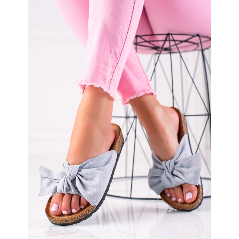 Mukavat tyylikkäät varvastossut sininen 2