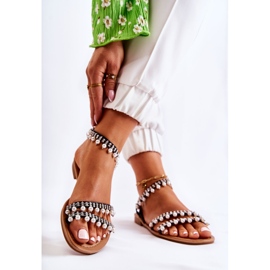 PS1 Mukavat naisten sandaalit koristeilla musta Nell 2