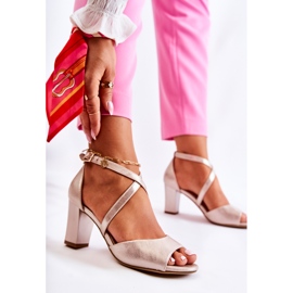 Sergio Leone Golden Damess -sandaalit baarissa kultainen 1