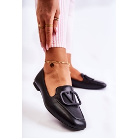 PS1 Mokasiinikengät mustalla Hermosa-koristeella 2