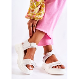 PE1 Naisten sandaalit Platform White Terrina valkoinen 2