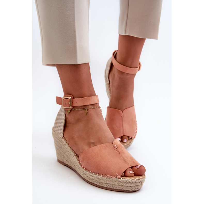 Mukavat Naisten Wedge Sandaalit Vaaleanpunainen Dellia 2