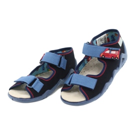 Befado keltaiset lasten kengät 350P014 punainen laivastonsininen sininen 3