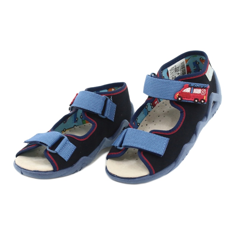 Befado keltaiset lasten kengät 350P014 punainen laivastonsininen sininen 3