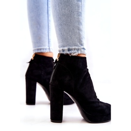 WS1 Mustat saappaat baarissa, avoimet varpaat Black Adore 3