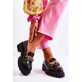 PS1 Nahkakengät koristeellisella mustalla karmiiniketjulla 2