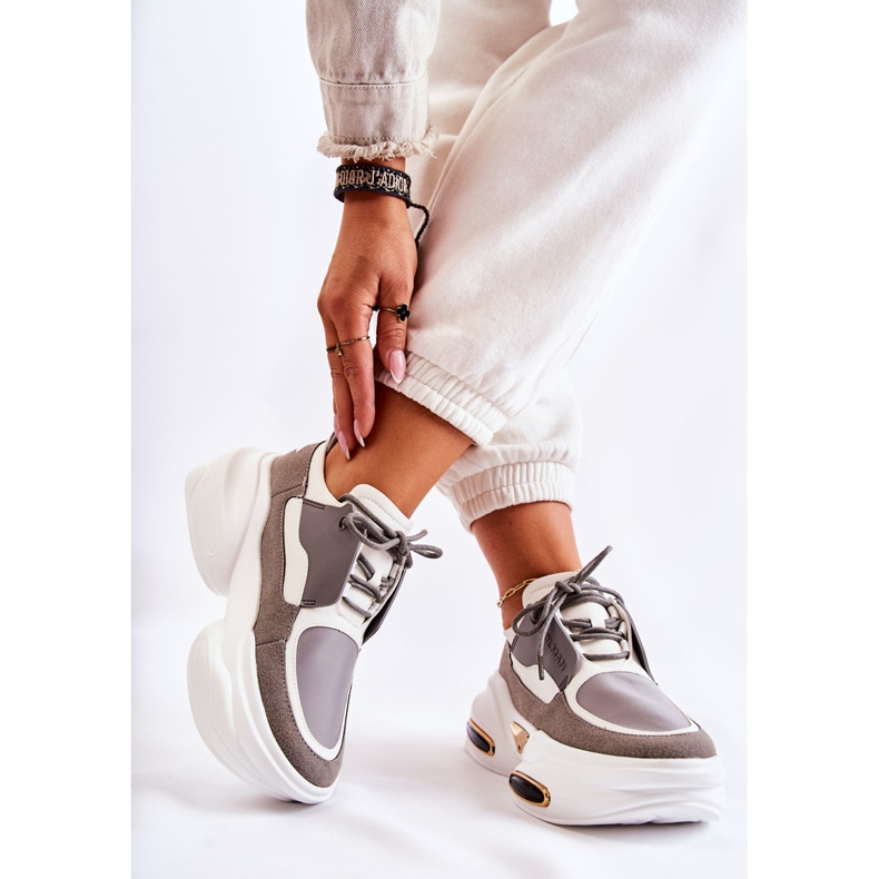 PS1 Naisten urheilulenkkarit valko-harmaa New Horizon valkoinen 2