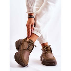 PS1 Naisten urheilulenkkarit Khaki New Horizon -kengät ruskea 2