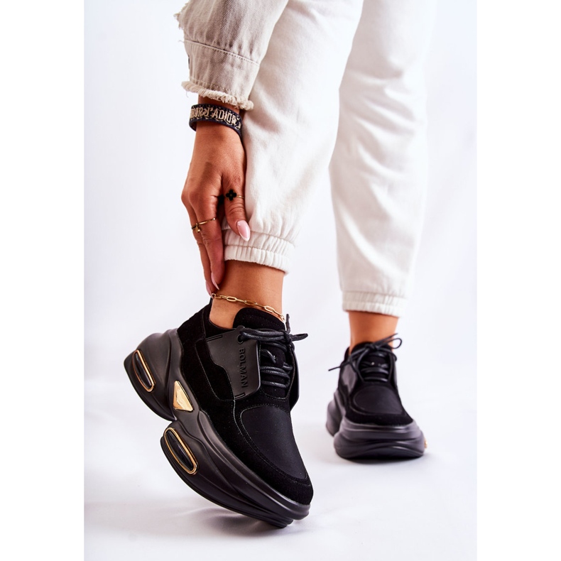 PS1 Naisten tennarit, urheilukengät, mustat New Horizon 1