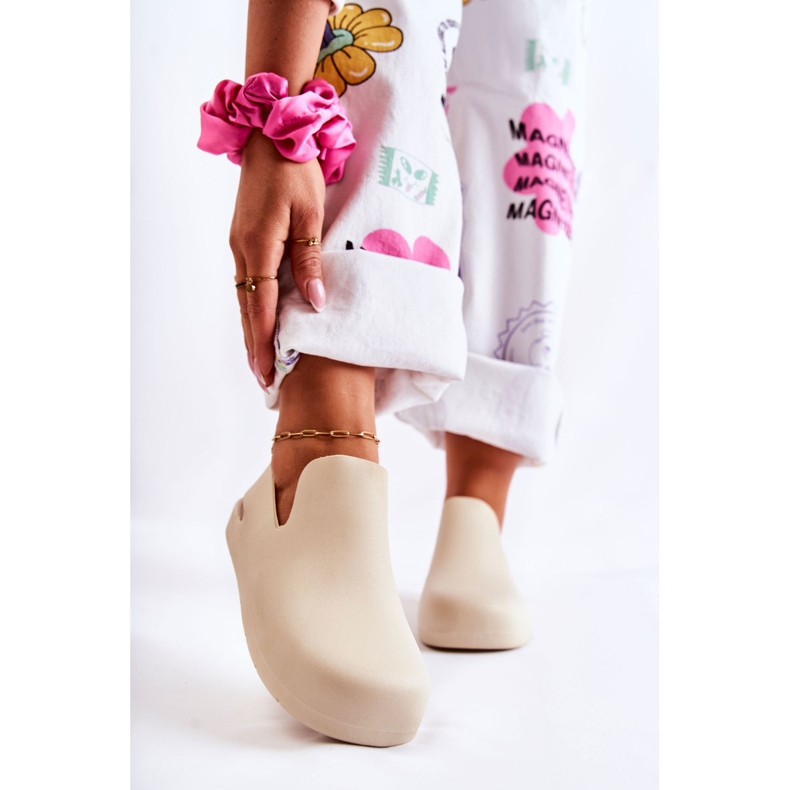 FS1 Muodikkaat kumipuukengät Vaalea beige Meriko 1