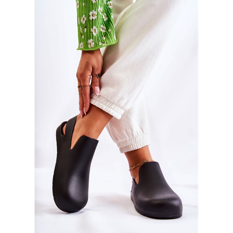 FS1 Muodikkaat mustat Meriko-kumipuukengät 2