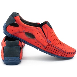 Mario Pala Miesten kengät mokkasiinit 901 kesäpunainen 3