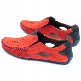 Mario Pala Miesten kengät mokkasiinit 901 kesäpunainen 4