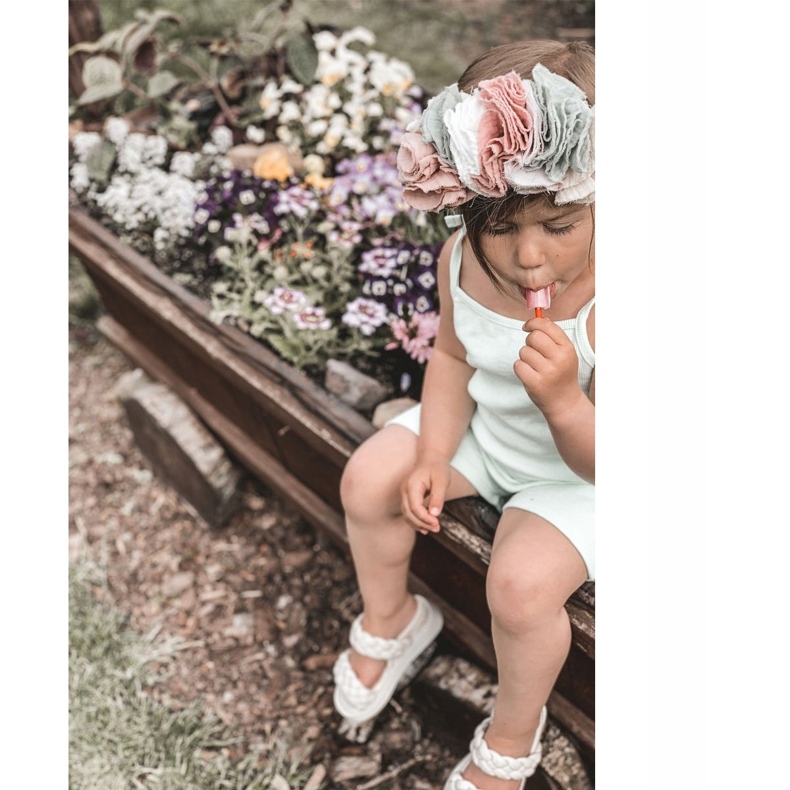 FR1 Lasten sandaalit, joissa on ribbinen beige söpöläinen piirakka 4