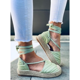Freesia Green nilkkasidottu espadrillit vihreä 2
