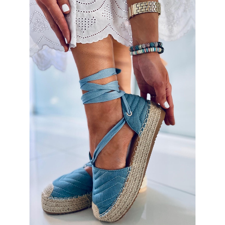 Freesia Blue nilkkapituiset espadrillit sininen 2
