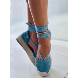 Freesia Blue nilkkapituiset espadrillit sininen 1