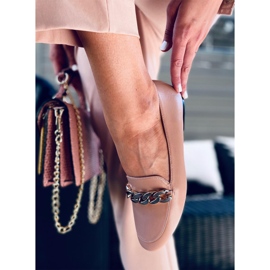 Addison Nude Chain Loafers beige 2