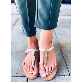 Attina Beiget varvastossut kultainen 2