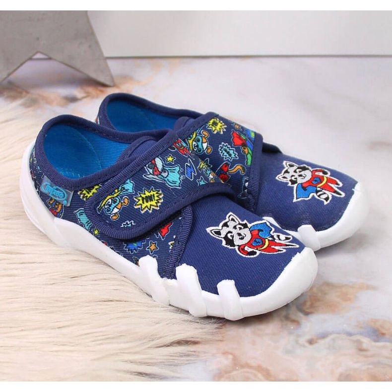 Jr. Befado tarranauhatossut päiväkotiin laivastonsininen 2