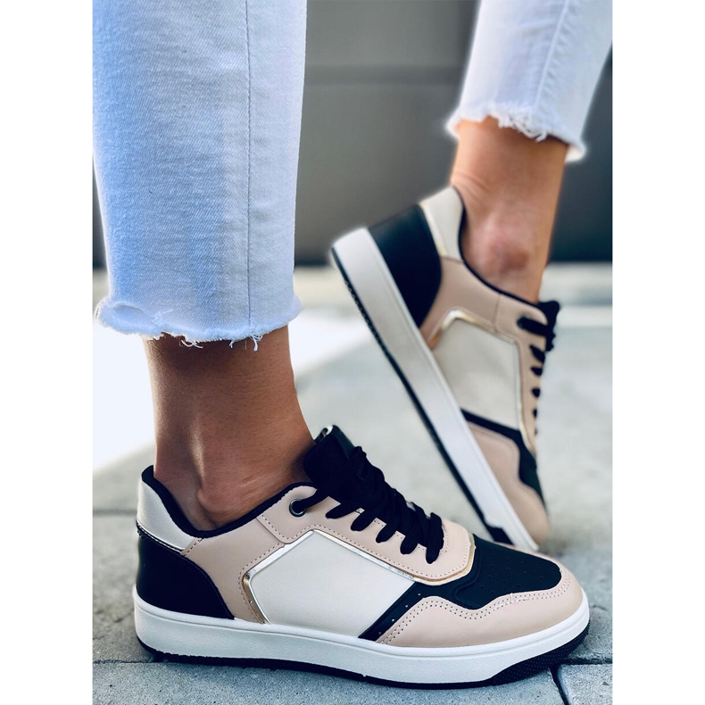 Naisten Izzie KHAKI / BLACK lenkkarit musta monivärinen 2