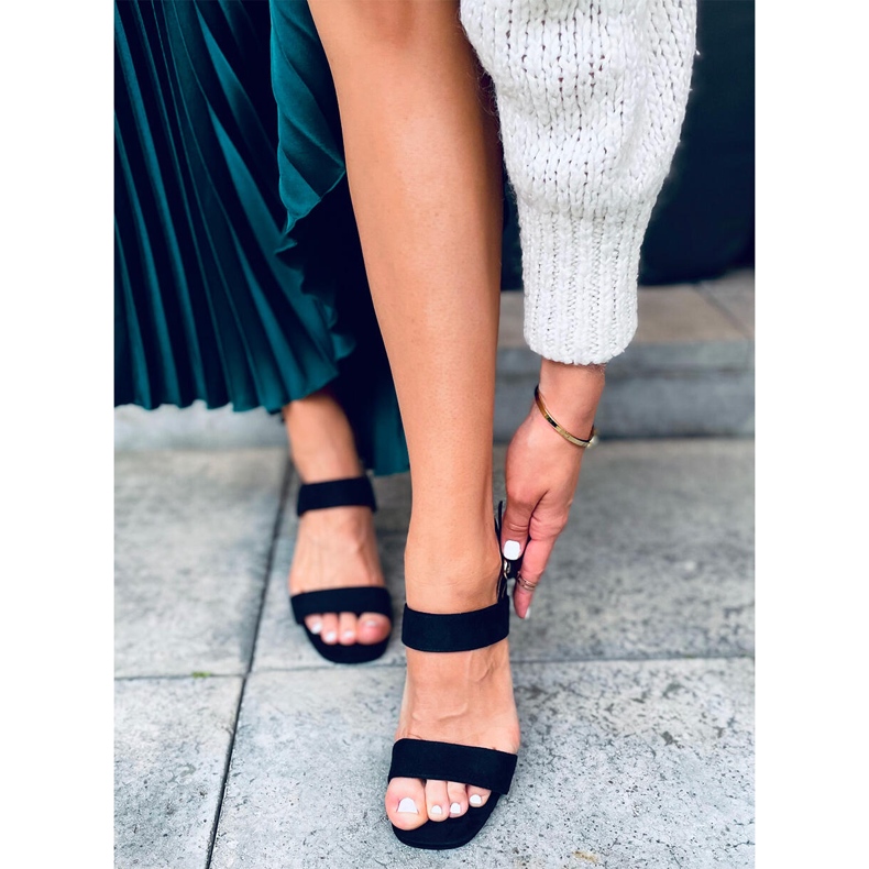 Peony Black korkokengät sandaalit musta 1