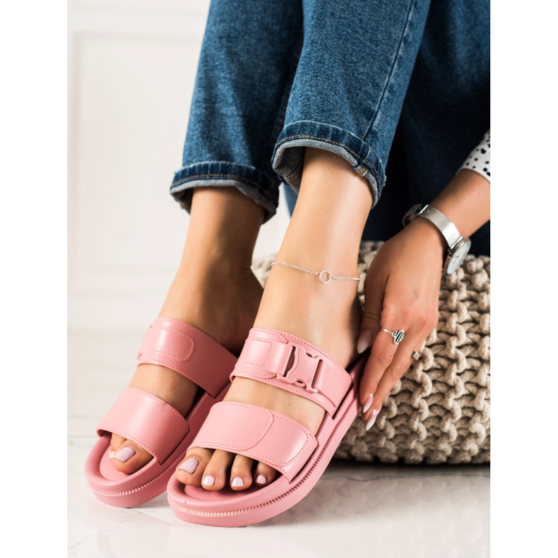 SHELOVET Vaaleanpunaiset tossut soljella vaaleanpunainen 1