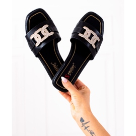 Seastar Tyylikkäät tossut musta 1