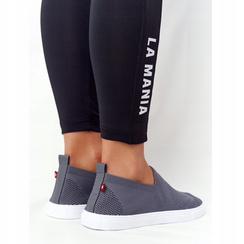 Naisten tennarit Slip-on Big Star FF274A607 Harmaa 3