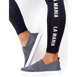 Naisten tennarit Slip-on Big Star FF274A607 Harmaa 4