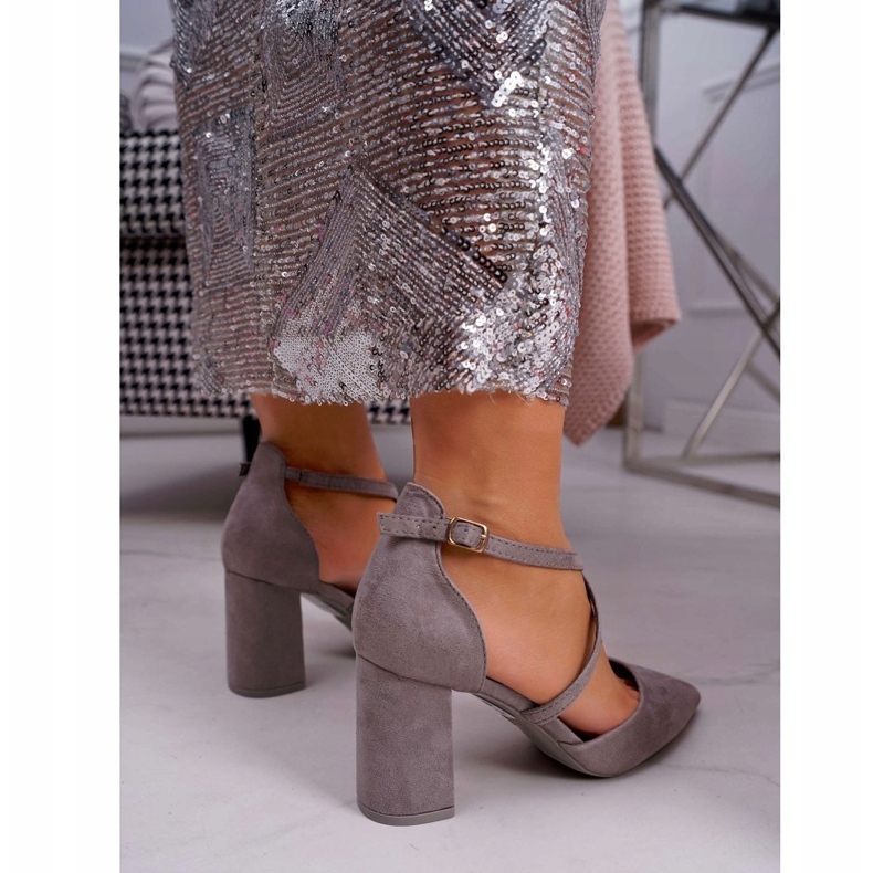 Naisten Avokkaat Spitz Grey kantapäässä harmaa 4