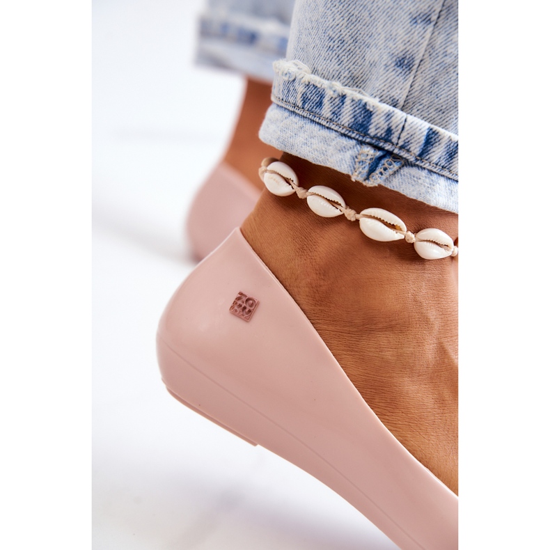 Naisten tuoksuvat kumiballerinat ZAXY JJ285051 Nude beige 3