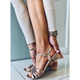 Sparkle Champagne matalakorkoiset sandaalit vaaleanpunainen 2