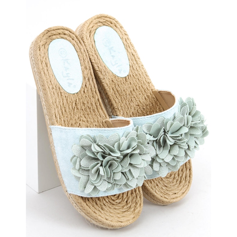 Kukkajuhla Primrose Green -tossut vihreä 2