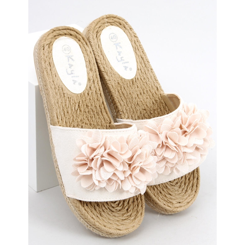 Kukkajuhla Primrose Beige -tossut 2