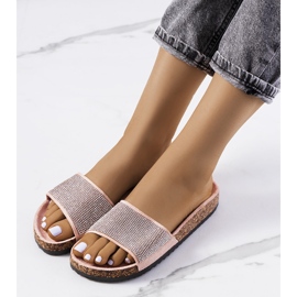 Jorjan vaaleanpunaiset tossut korkkipohjassa vaaleanpunainen 1