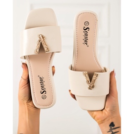 Seastar Tyylikkäät beigenväriset tossut 1