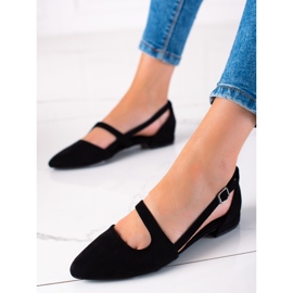 T.Sokolski Mustat ballerinat, joissa on leikkaus 1