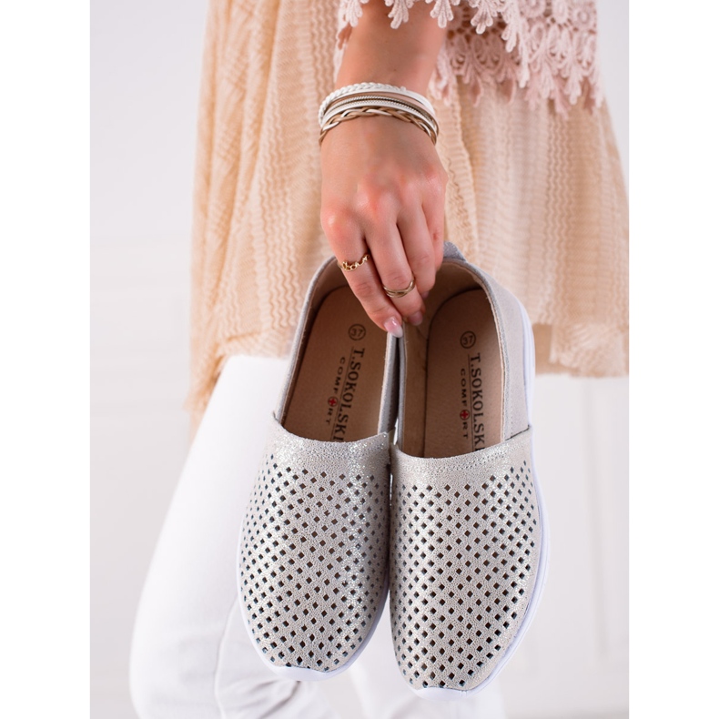 DK Avoimet nahkatossut harmaa 1