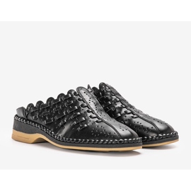 Breno mustat harjakattoiset tossut 1