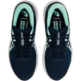 Asics Gel Contend 7 W 1012A911 407 juoksukengät tummansininen vihreä 1