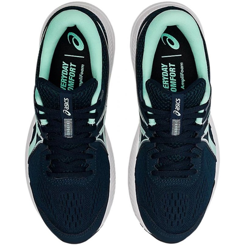 Asics Gel Contend 7 W 1012A911 407 juoksukengät tummansininen vihreä 1