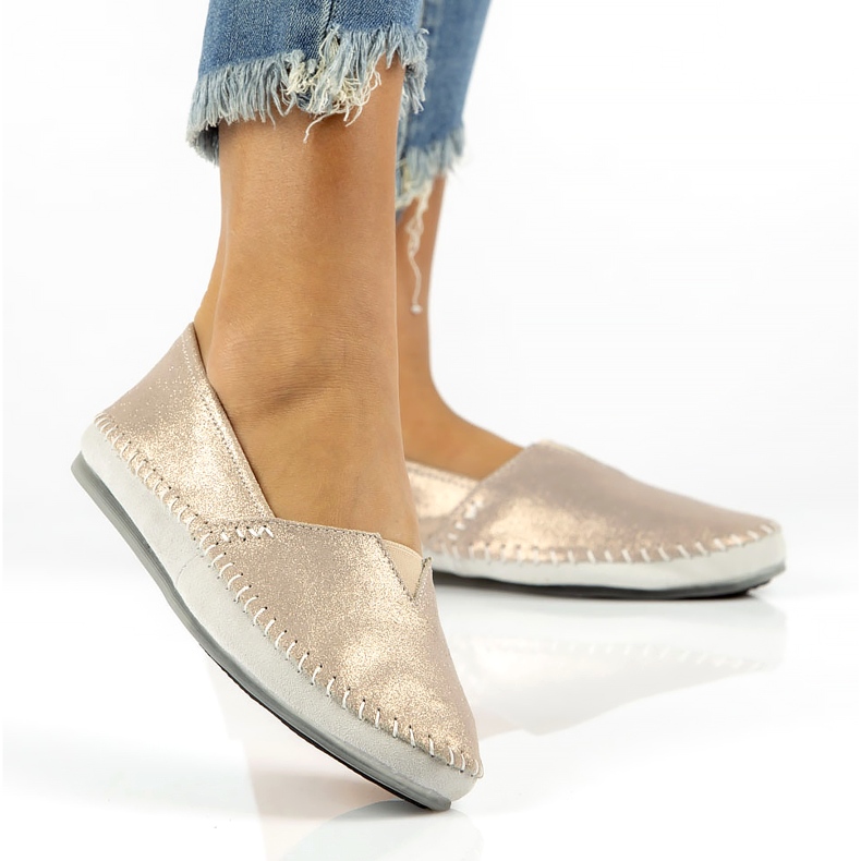 Nahkakengät Filippo DP031 / 22 Go golden harmaa kultainen 4