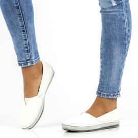 Nahkakengät Filippo DP031 / 22 WH valkoinen harmaa 6