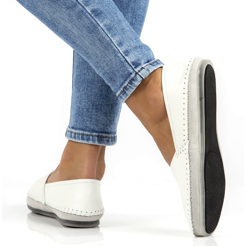 Nahkakengät Filippo DP031 / 22 WH valkoinen harmaa 1