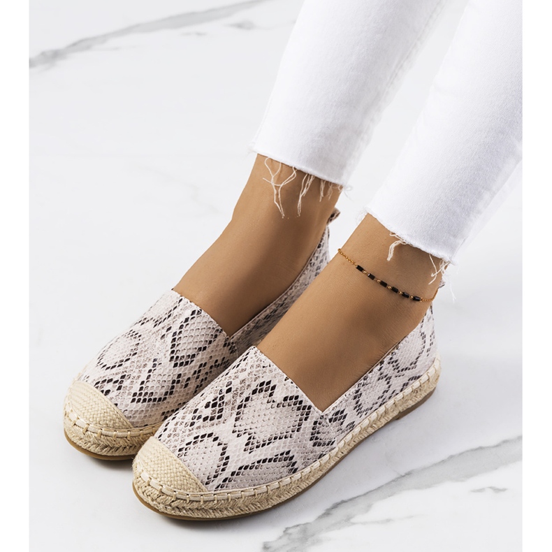 Cergy naisten beige-espadrillit ruskea 1