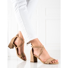 Seastar Beiget korkeakorkoiset sandaalit 1