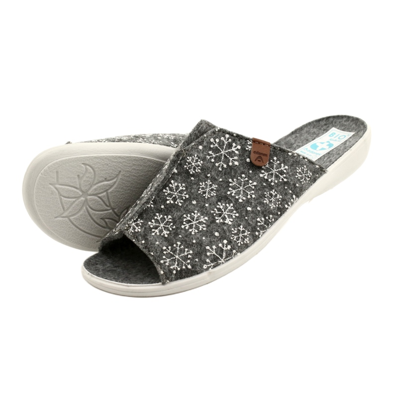 Adanex huopa lumihiutale tossut 24217 valkoinen harmaa 5