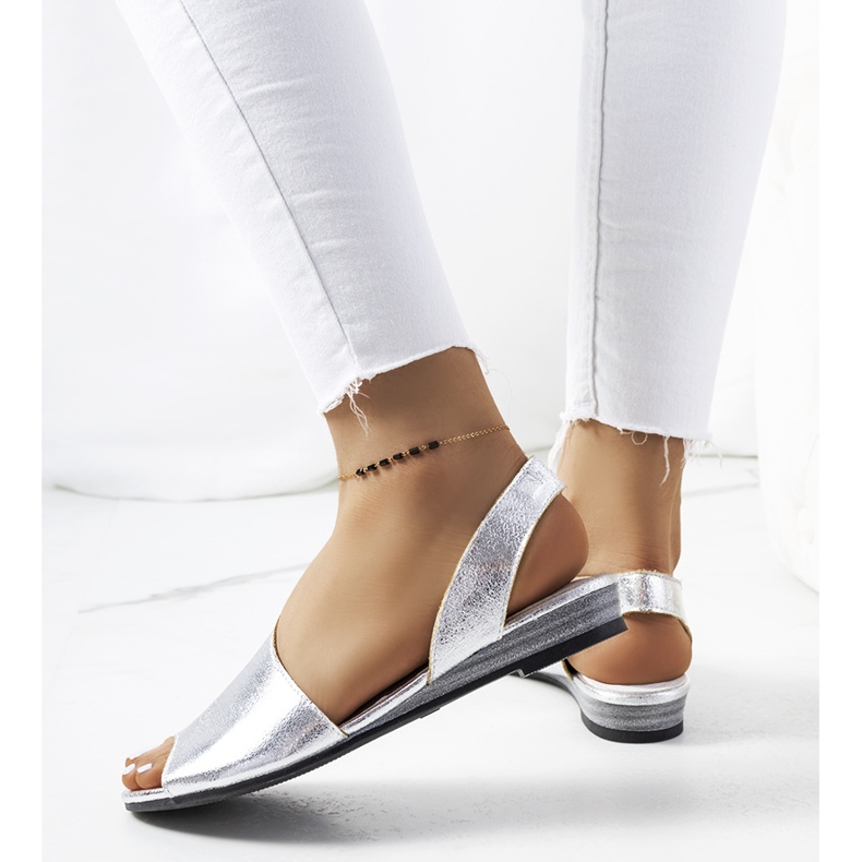 Hopeanväriset Gomes-sandaalit 1