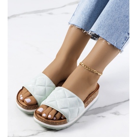 Vihreät sandaalit Galtsin korkkipohjassa 1